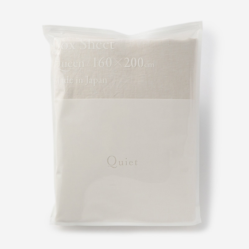 Quiet Wash Linen フィットシーツ セミダブル 1 0 32 Fog White 5 001 10 000円 Actus Online アクタスオンライン Actus Online