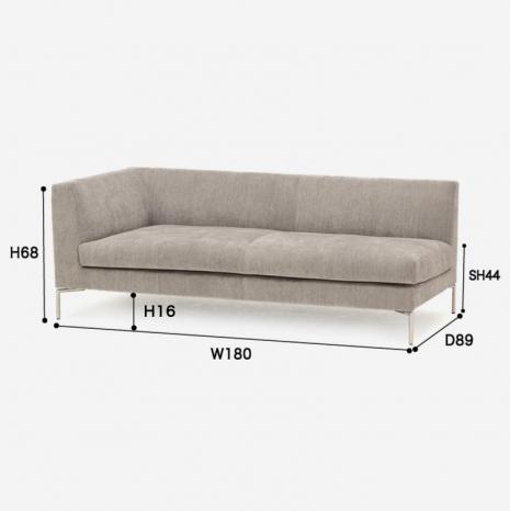 Eilersen Ra シングルアームソファ 左 ソファセットw180 Soft 06 家具 Actus Online アクタスオンライン Actus Online