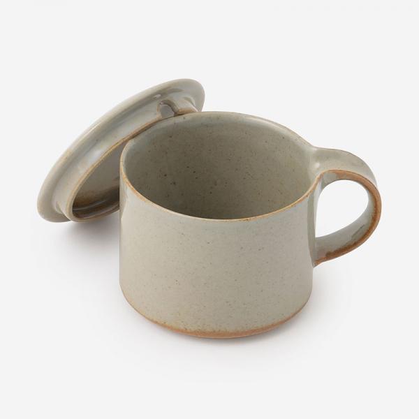 Ceramic Japan Moderate シュガーポット（フタ付き） グレー