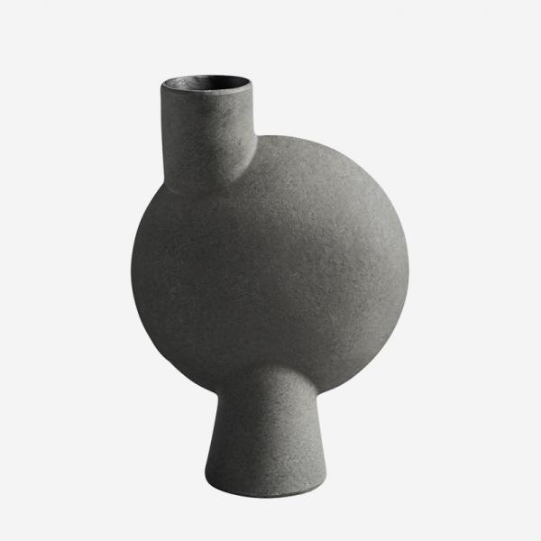 101 COPENHAGEN Sphere Vase Bubl Medio Dark Grey