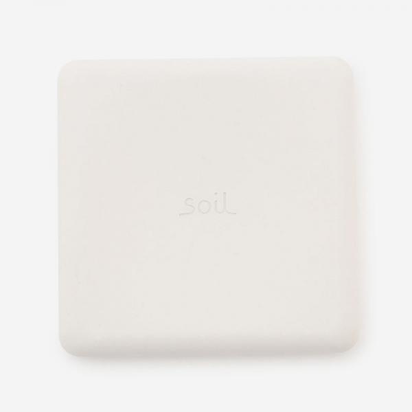Soil SOAP DISH for bath square ホワイト