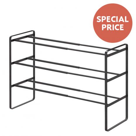 Yamazaki 伸縮シューズラック ブラック 玄関小物 Actus Online アクタスオンライン Actus Online Yamazaki 伸縮シューズラック ブラック 玄関小物 Actus Online アクタスオンライン Actus Online