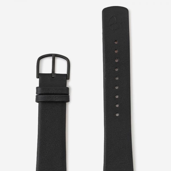 ARNE JACOBSEN Watch Leather Strap Black × Black 40mm