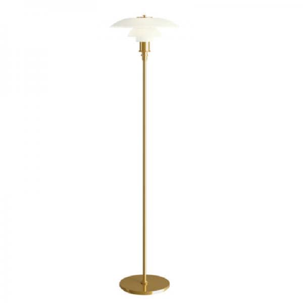 Louis Poulsen PH3 1/2-2 1/2 FLOOR LAMP BRASS