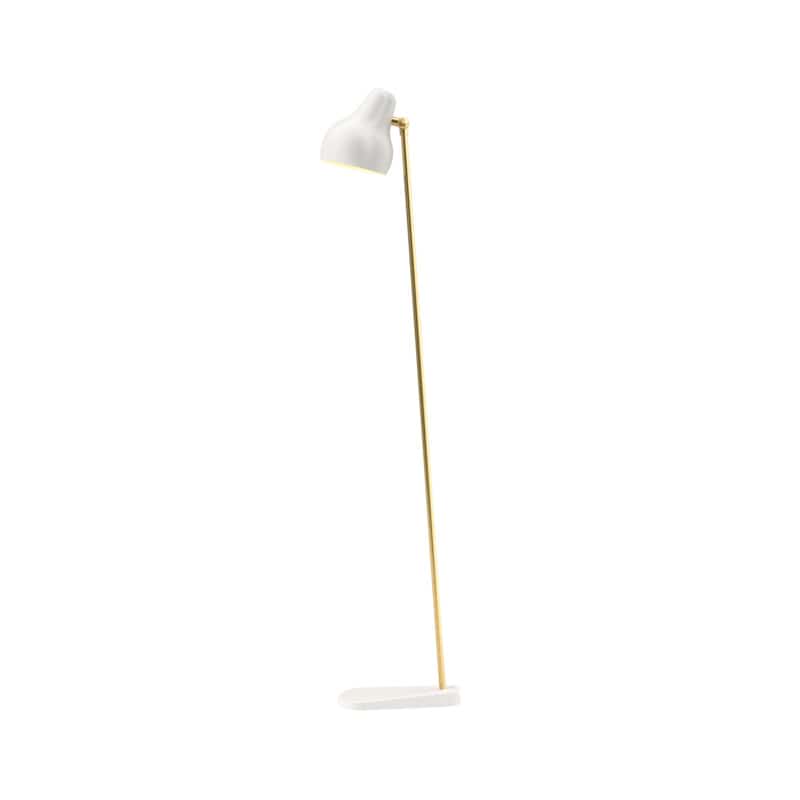 Louis Poulsen Vl38 Floor Lamp White 大, Gold Task Floor Lamp